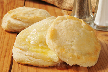 Hot buttered biscuits
