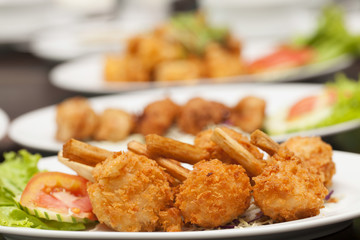 Fried prawn balls