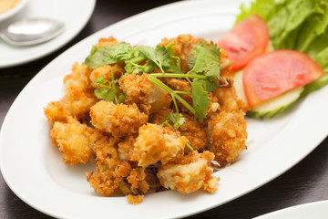 Fried squid ring.