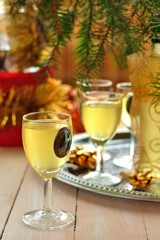 Christmas Drink, Lemon Liqueur, Limoncello like liqueur