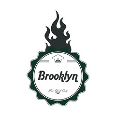 america state label brooklyn