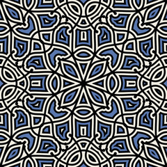 Damask seamless pattern, geometric ornament
