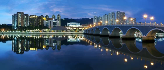 Foto op Canvas Woonwijk van Hong Kong © leeyiutung