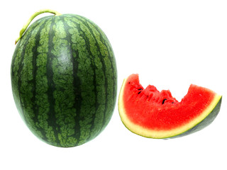 whole watermelon and slice bites