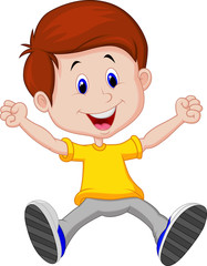 Happy boy cartoon