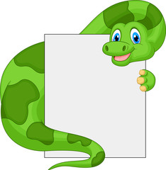 Cute dinosaur cartoon holding blank sign