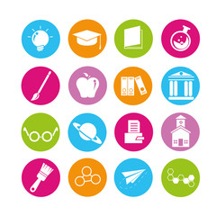 education icons set