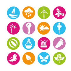 nature icons set