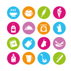 food icons, kitchen icons