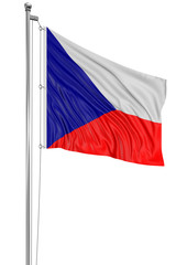 3D Czech flag  (clipping path included)