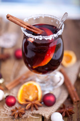 frischer selbstgemachter Glühwein