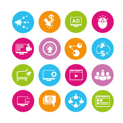 online marketing icons