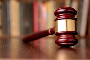 Gavel, symbol of judicial decisions and justice