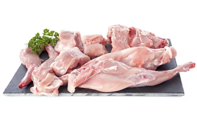 Papier Peint photo Lavable Viande rabbit meat