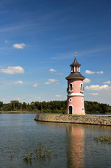 Fototapeta na wymiar Moritzburg lighthouse