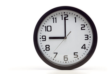 Black analog clock