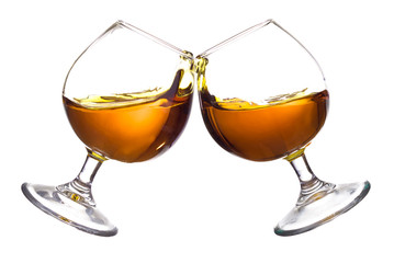 Brandy on the isolated background