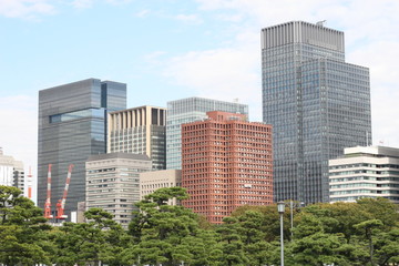 Fototapeta na wymiar Tokyo office building