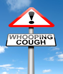 Whooping cough concept.