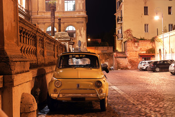 Obraz premium fiat 500 in Rome