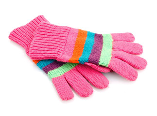 striped gloves