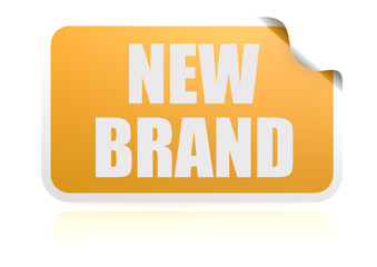 New brand yellow sticker