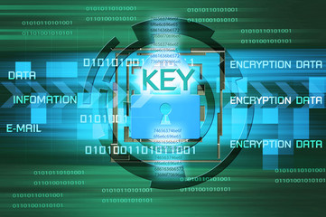 Background of security concept. Encryption information and data.