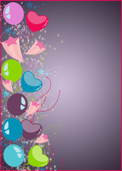 Happy new year or birthday party background