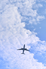 Fototapeta na wymiar Samolot z nieba