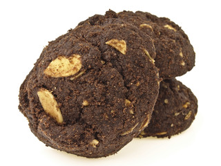 closeup brownie cookies