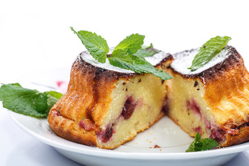 cheese muffins with berry filling