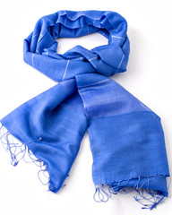 blue scarf or pashmina