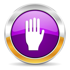 Obraz premium stop icon