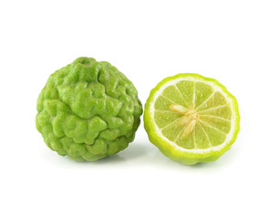 Bergamot isolated white background.