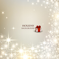 Elegant Christmas background with place for text. Vector Illustr