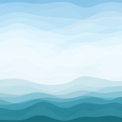 Abstract Blue Wavy Background