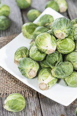 Raw Brussel Sprouts