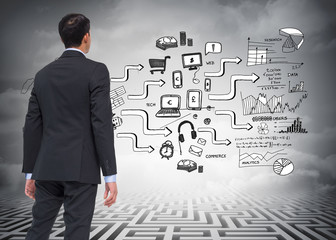 Composite image of asian businessman