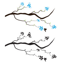 Branch Flowers Wall Decal