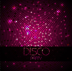 Disco ball. Disco background