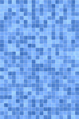 Blaue Fließen im Bad