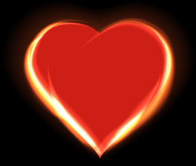 Glowing heart