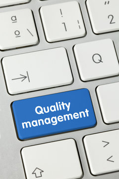 Quality management. keyboard