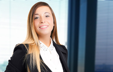 Smiling businesswoman