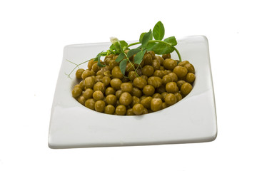 Marinated green peas