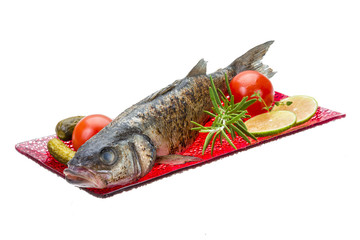 Roasted seabass