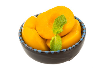 Marinated peaches