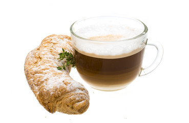 Coffee and croissant