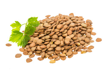 Raw lentils