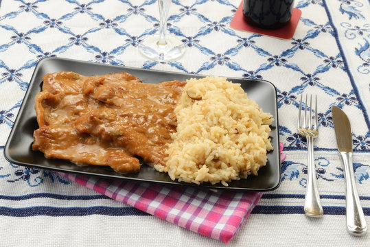 Scaloppine Di Vitello Con Riso Philaf